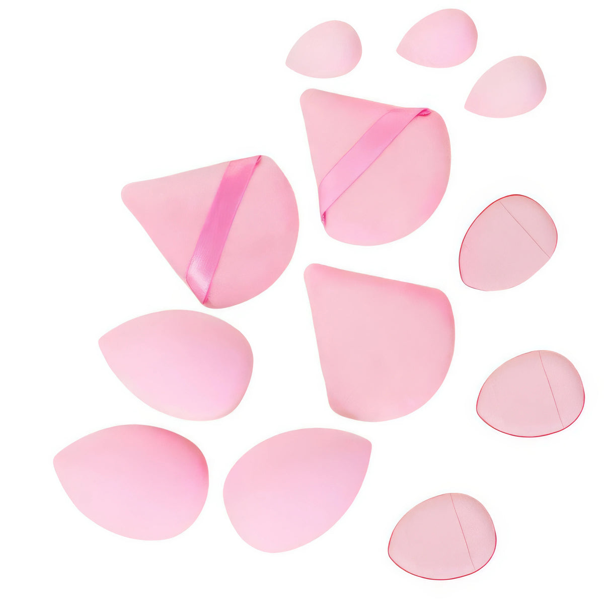 1 Set of Beauty Egg Suit Pink, Dry and Wet Multi-function, Suitable for Liquid Foundation, Set Makeup, Powder