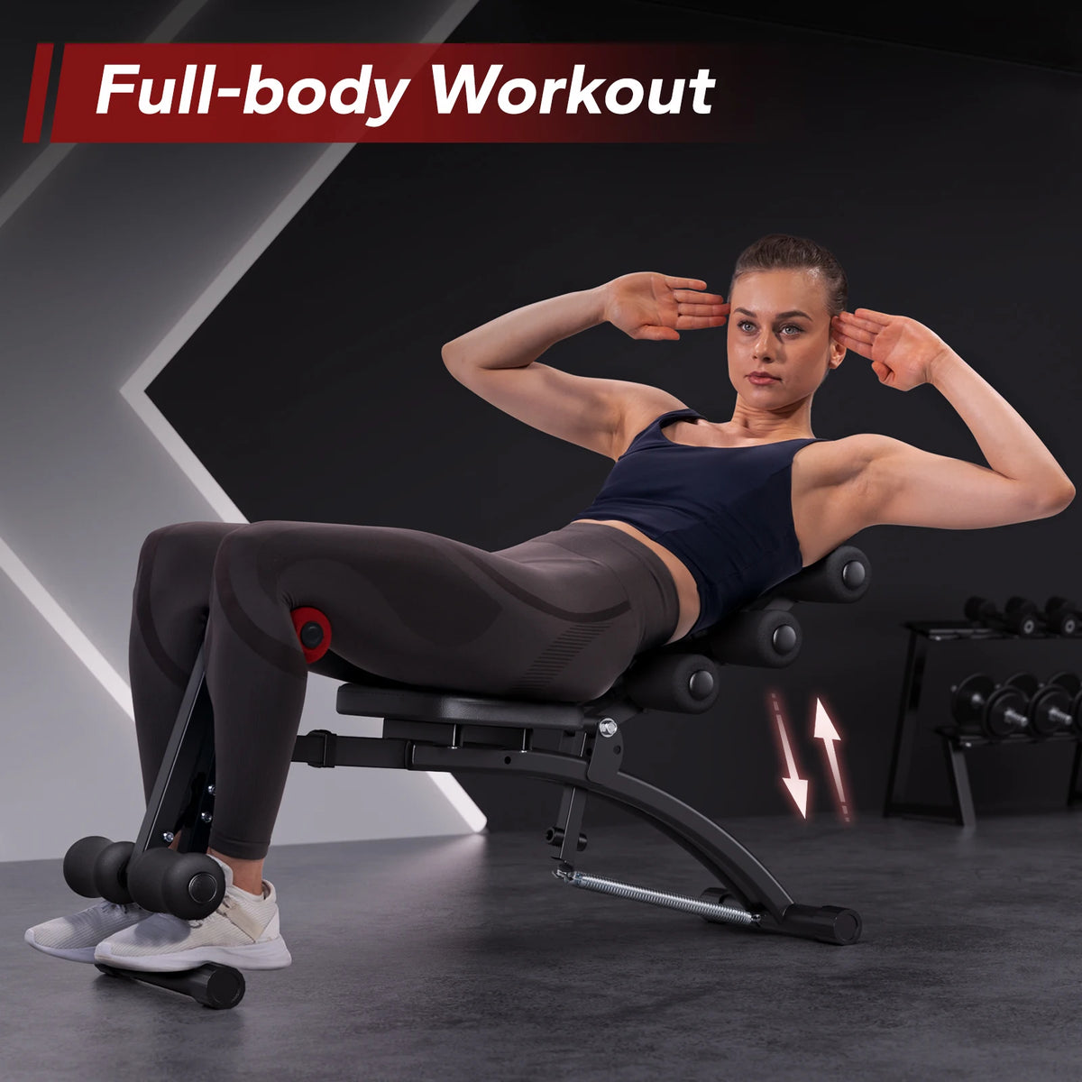 MERACH Ab Machine Multi-Functional Adjustable Ab Trainer Workout Bench for Home Gym Sit Up Machine for Abdominal Exercise Chair