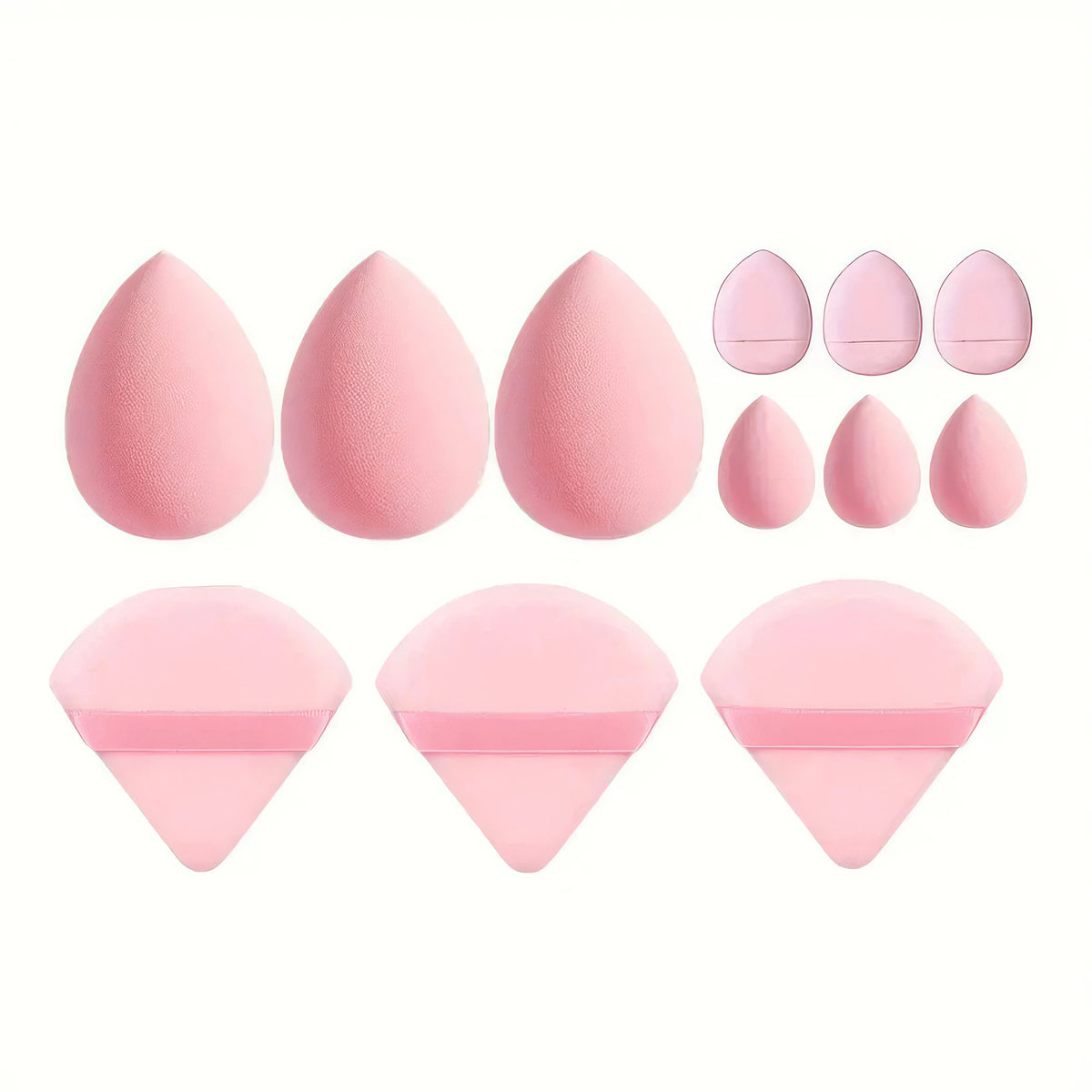 1 Set of Beauty Egg Suit Pink, Dry and Wet Multi-function, Suitable for Liquid Foundation, Set Makeup, Powder