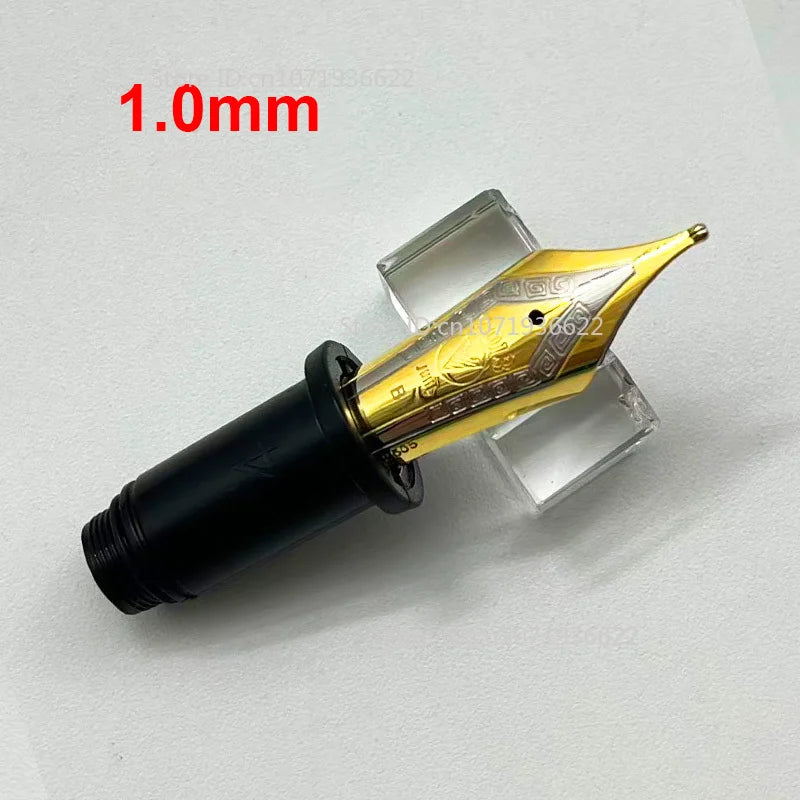 Smooth WingSung 630 Large N0.8 Iraurita White Gold EF/F/M/B Nib Grip Section For WingSung 630 Fountain Pen Accessories Gift