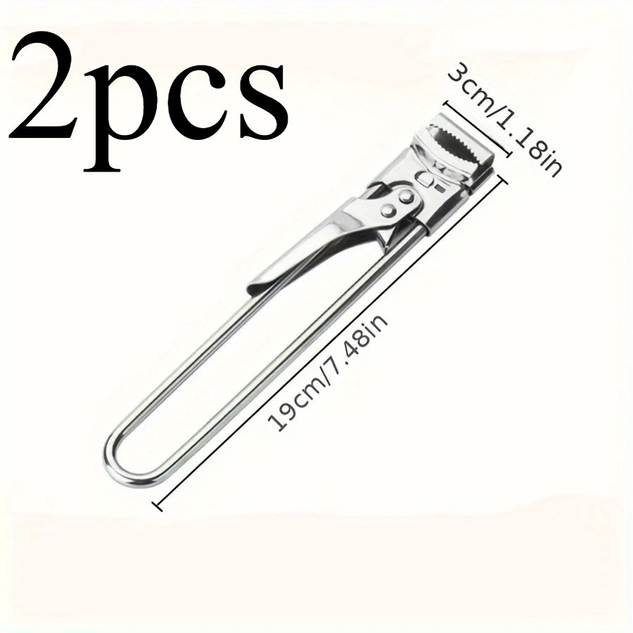 1pc New Non-slip Stainless Steel Can Opener Adjustable Bottle Opener Adjustable Multifunctional Stainless Steel Can Opener