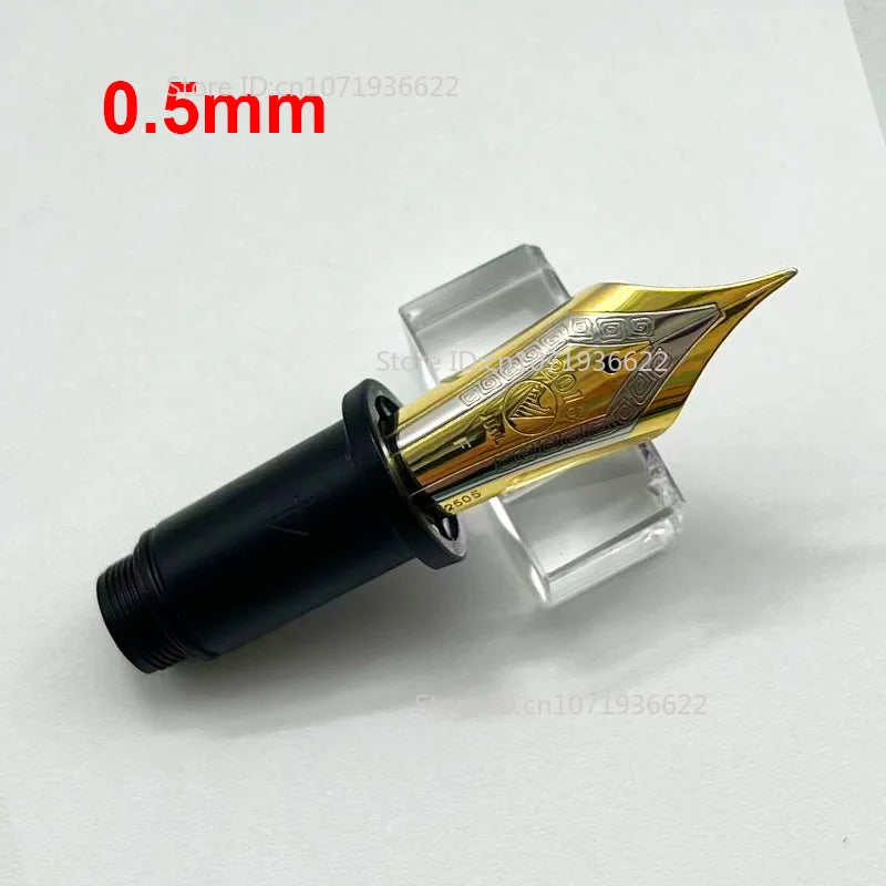 Smooth WingSung 630 Large N0.8 Iraurita White Gold EF/F/M/B Nib Grip Section For WingSung 630 Fountain Pen Accessories Gift