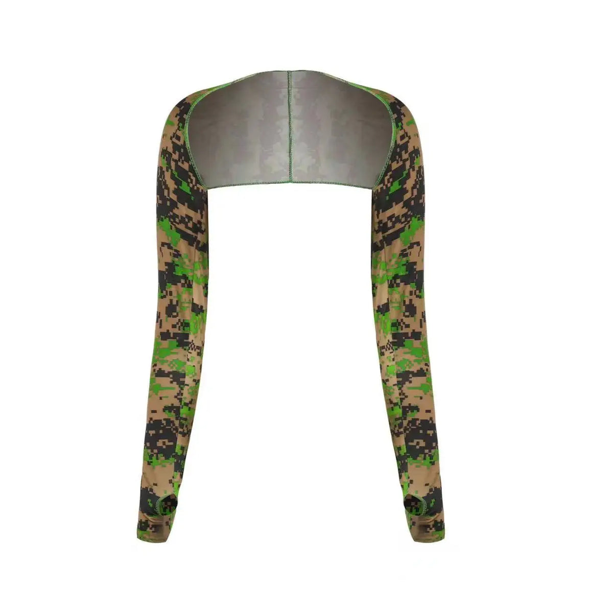 One-piece Ultra-thin Shawl Arm Sleeves Ice Silk Long Gloves Breathable Sun Protection Anti UV Hand Cover Warmer Outdoor Sports