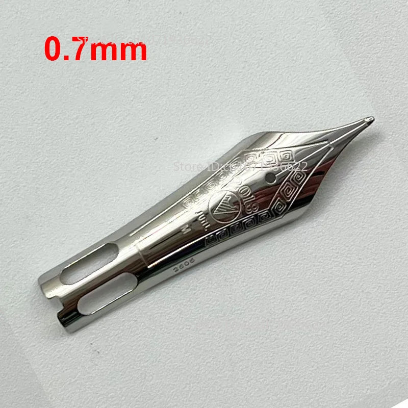 Smooth WingSung 630 Large N0.8 Iraurita White Gold EF/F/M/B Nib Grip Section For WingSung 630 Fountain Pen Accessories Gift