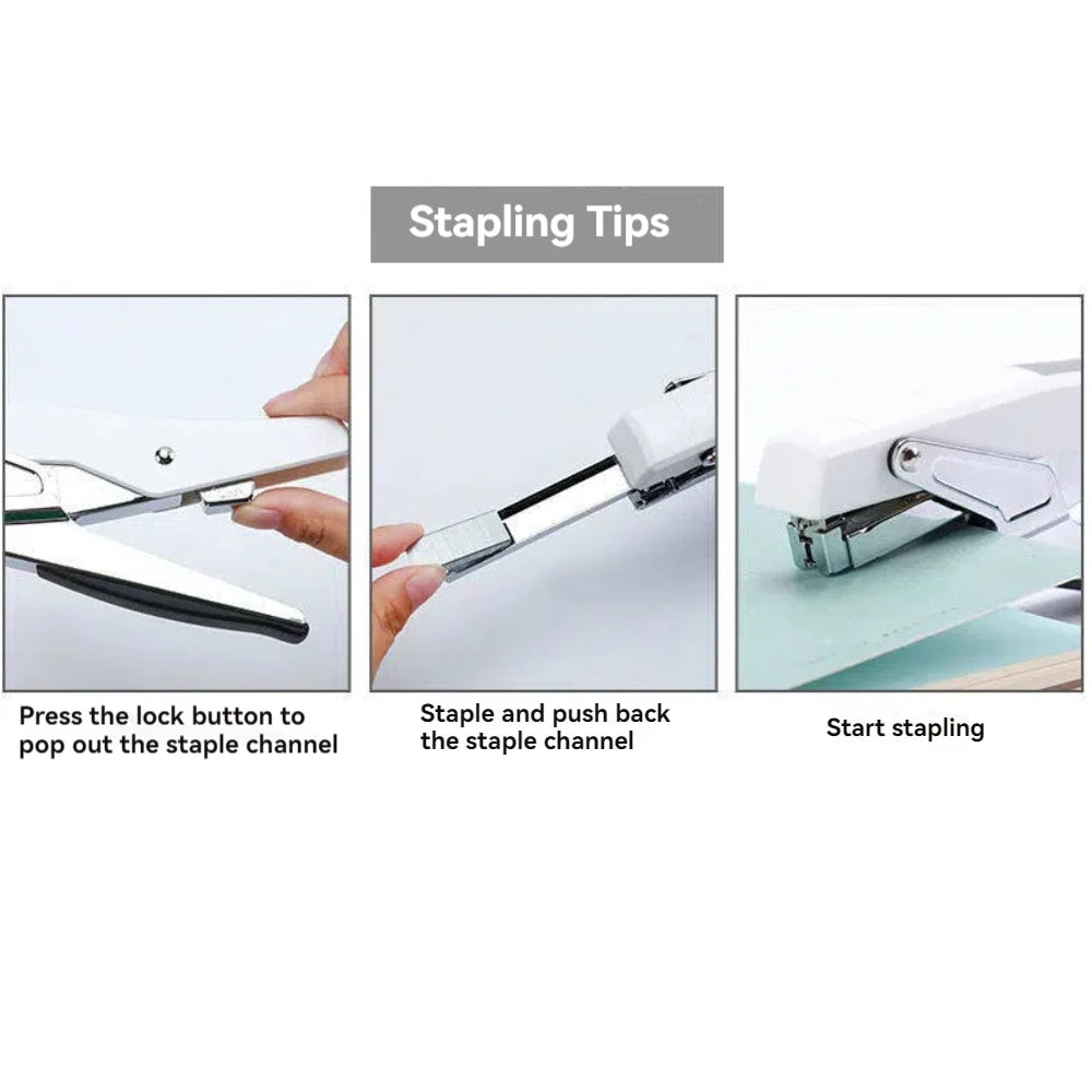 Effortless Plier Stapler with 1000 Staples,20 Sheet Capacity, Office Desk Stapler for Stapling Home School Warehouse Handmade