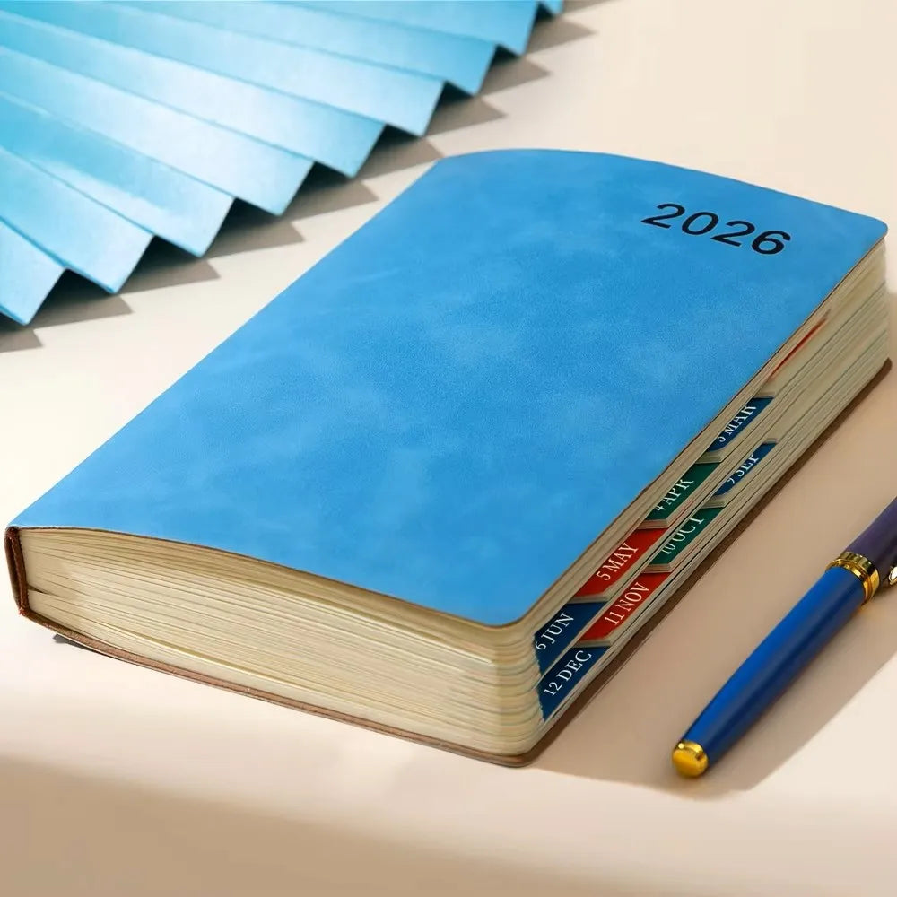 2026 Planner Book, Self-Discipline Calendar Planner, Weekly&Monthly Planner Layouts, 360-Page Daily Organizer, Portable Notebook
