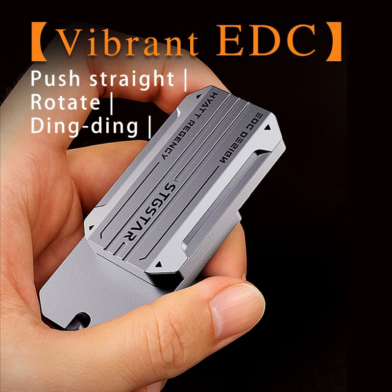 edc Direct Push Focus Tool Sensory Toys for Office & Classroom Rotate Push Pop Fidget Keychain for Adults Kids to Relieve Stress