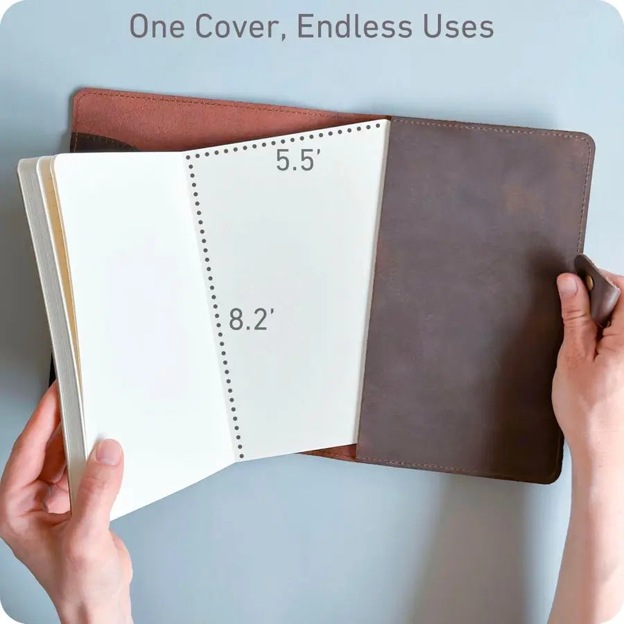 Refillable Genuine Leather Journal for Women amp Men 5x8 Notebook for Work, 200200 LayFlat Pages Lined amp Blank A5 Brown Vintag