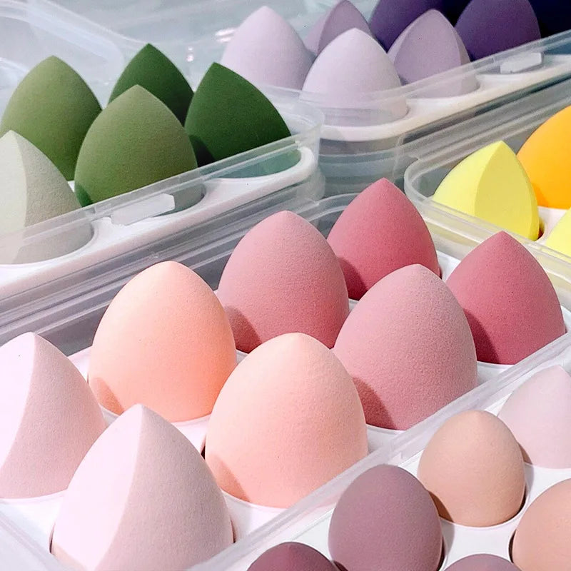 4pcs Makeup Sponge Blender Beauty Egg Cosmetic Puff Soft Foundation Sponges Powder Puff Women Make Up Accessories Beauty Tools