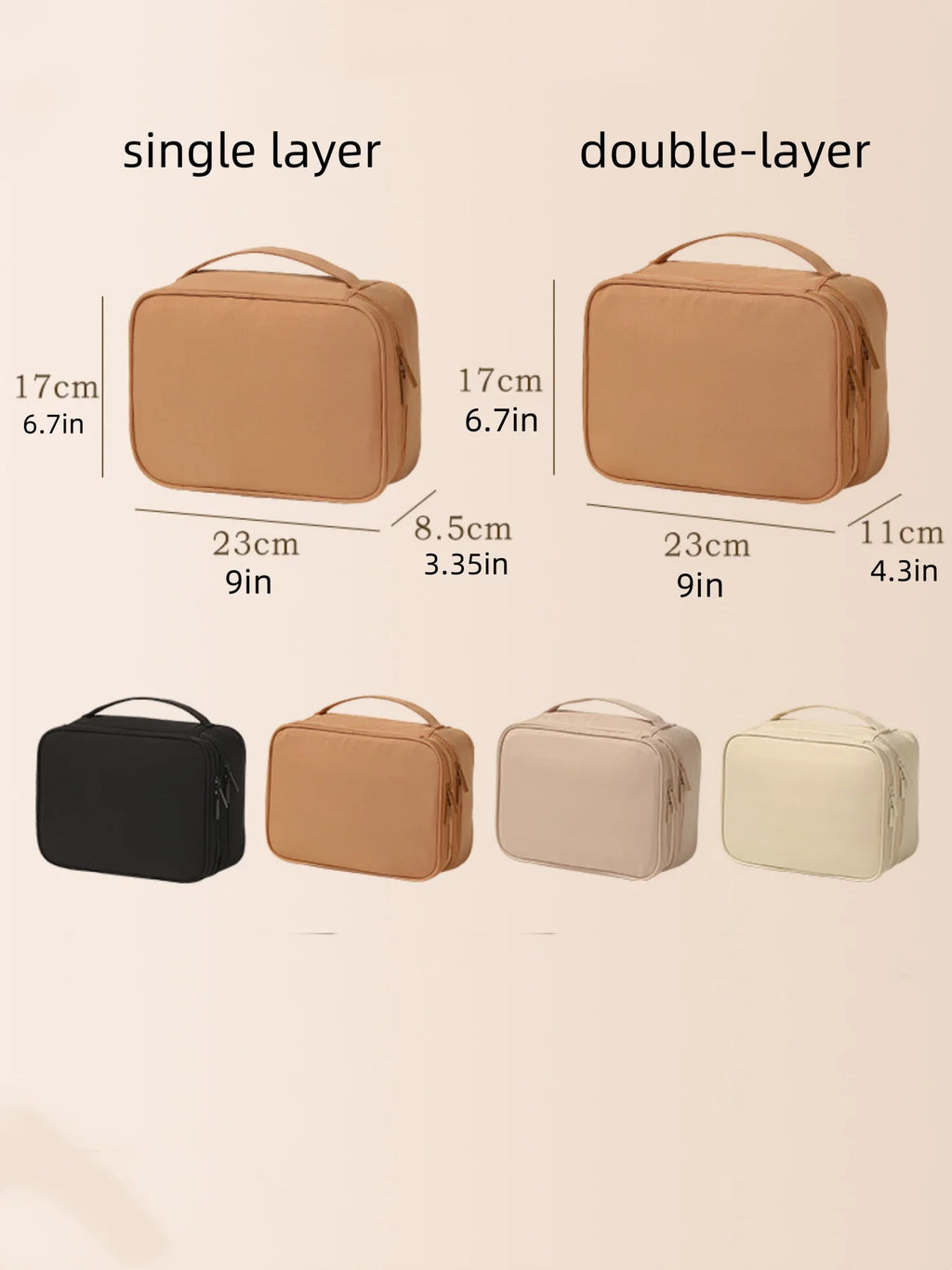 Thickened Oxford Cloth Material, Single or Double-Layer, Unisex, Fashionable Toiletry and Makeup Bag, Suitable for Travel, Vacation, Business Trips, Daily Outings, Convenient and Multifunctional Toiletry and Makeup Bag, Store