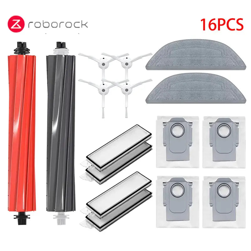 Roborock S8 MaxV Ultra Accessories Robot Vacuum Cleaner Main Side Brush Hepa Filter Mop Dust Bags Spare Parts