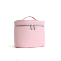 Large-capacity PU leather cosmetic box with internal storage box, customizable names and letters, travel portable cosmetic bag