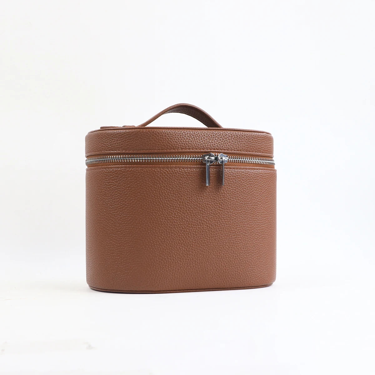 Large-capacity PU leather cosmetic box with internal storage box, customizable names and letters, travel portable cosmetic bag