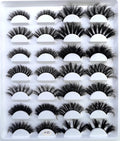 HBZGTLAD 14 Pairs Eyelashes 25mm Faux Mink Eyelashes Long Lasting Fluffy Mink Lashes Dramatic Volume lashes Extension Thick Long