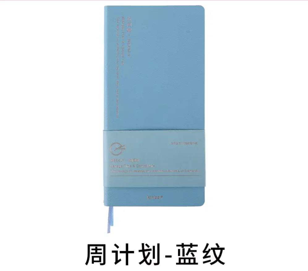 Kinbor Weekly Planner Notebook UnDated Agenda Schedule Daily Monthly Journal Book Portable Record Diary Plan Notepad Stationery