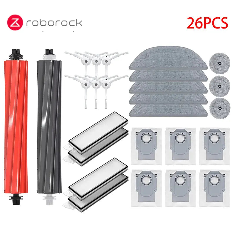 Roborock S8 MaxV Ultra Accessories Robot Vacuum Cleaner Main Side Brush Hepa Filter Mop Dust Bags Spare Parts
