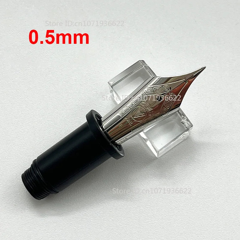 Smooth WingSung 630 Large N0.8 Iraurita White Gold EF/F/M/B Nib Grip Section For WingSung 630 Fountain Pen Accessories Gift