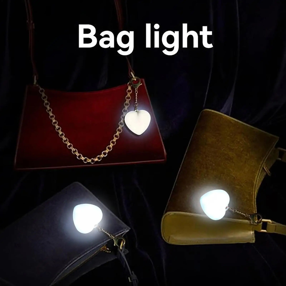 Rechargeable Touch Sensor Handbag Lighting Bag Light For Purse LED Bag Light Lamp Led Night Light For Women Girls Traveling