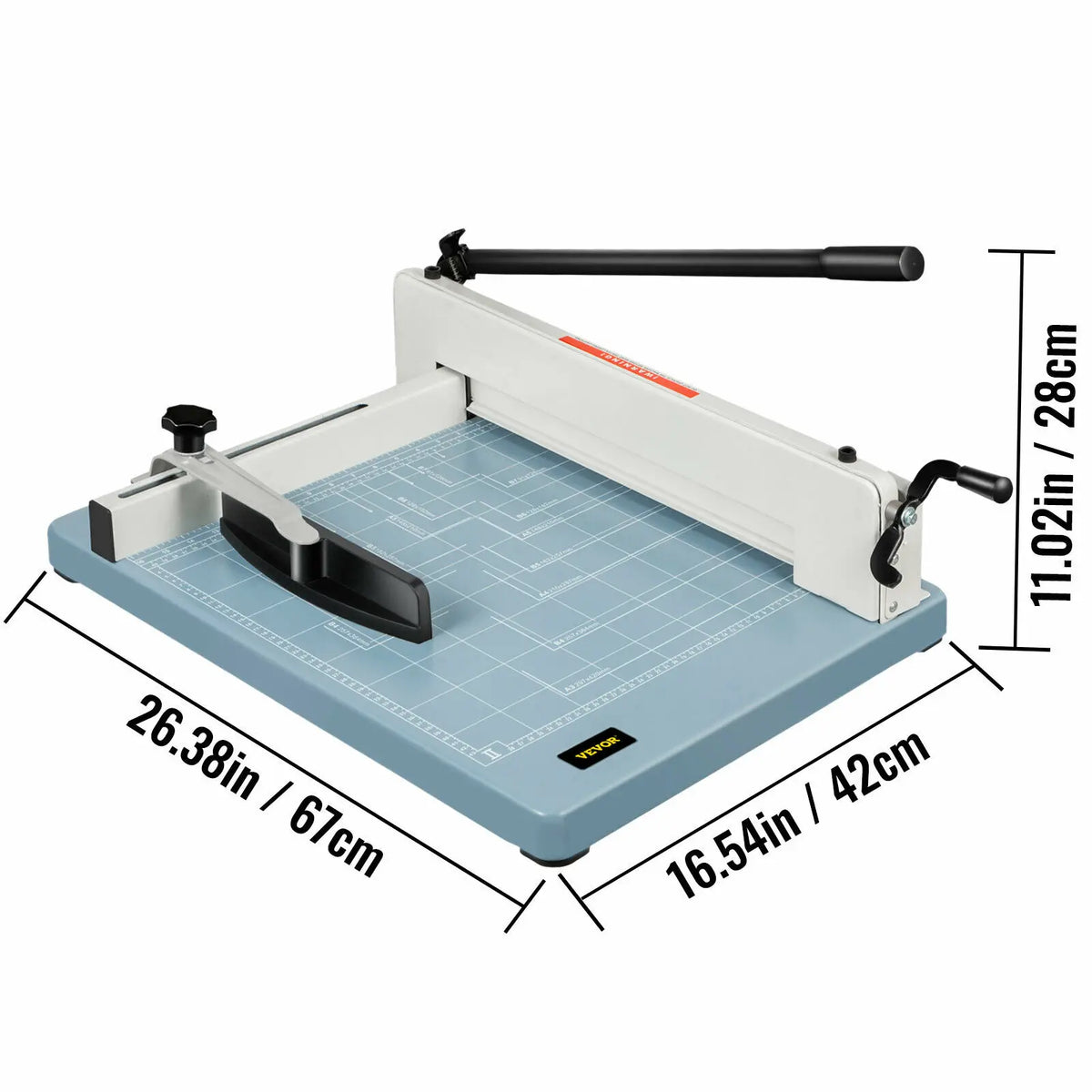 VEVOR 12/17 Inch Manual Paper Cutter Guillotine Trimmer Heavy Duty 300-500 Sheets Shredder for Factory School Office Accessories