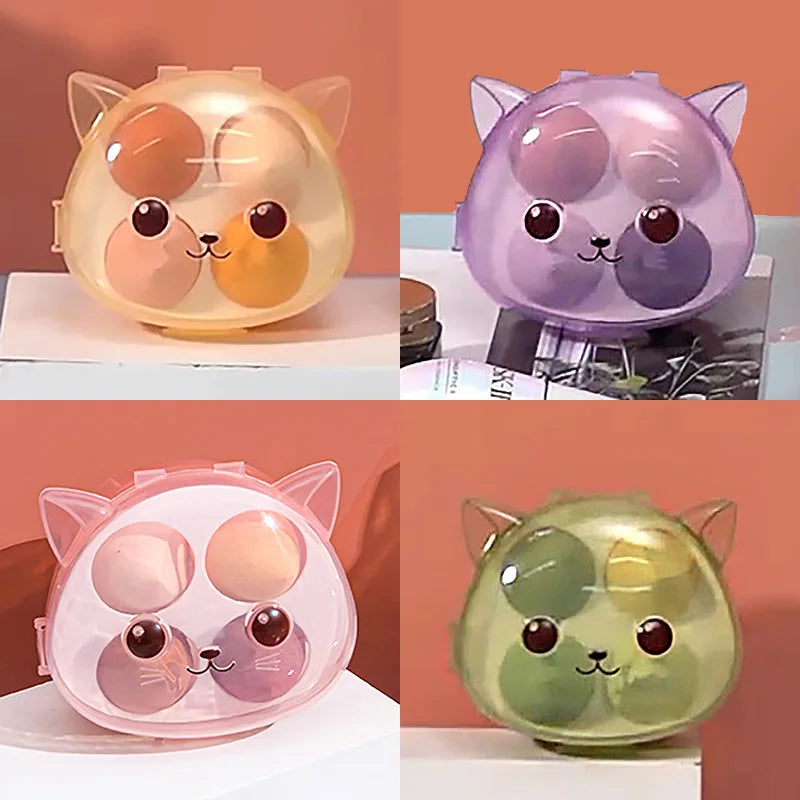 4pcs Makeup Sponge Blender Beauty Egg Cosmetic Puff Soft Foundation Sponges Powder Puff Women Make Up Accessories Beauty Tools