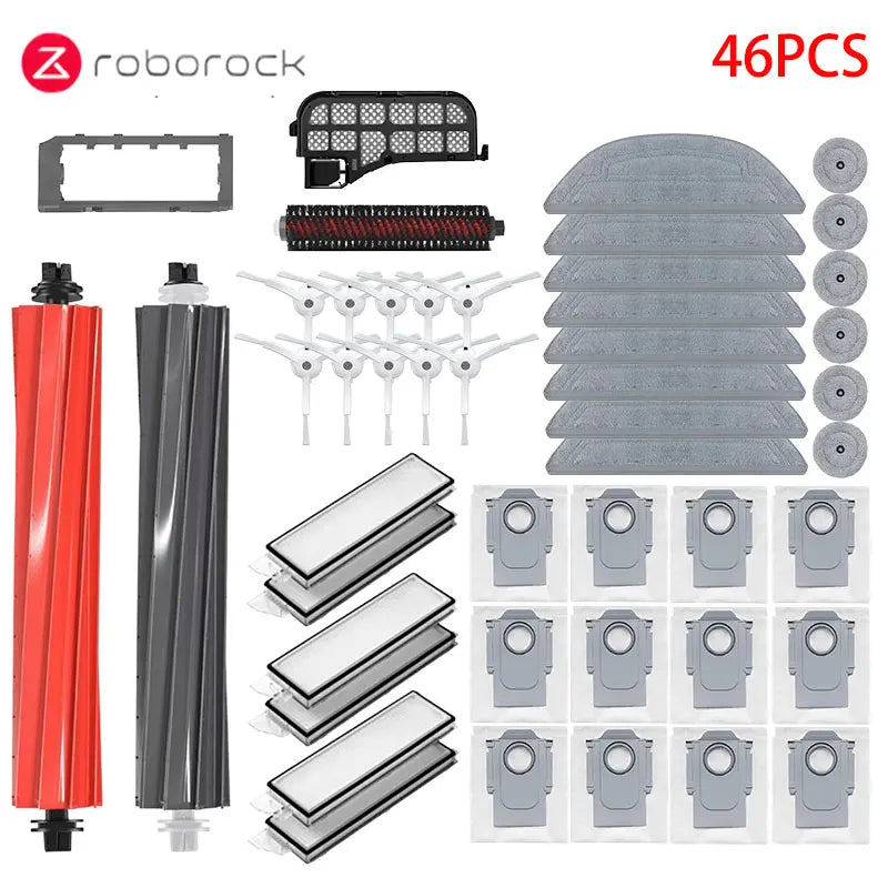 Roborock S8 MaxV Ultra Accessories Robot Vacuum Cleaner Main Side Brush Hepa Filter Mop Dust Bags Spare Parts