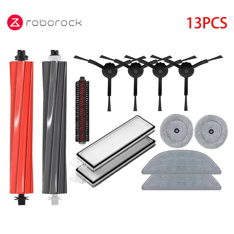 Roborock S8 MaxV Ultra Accessories Robot Vacuum Cleaner Main Side Brush Hepa Filter Mop Dust Bags Spare Parts