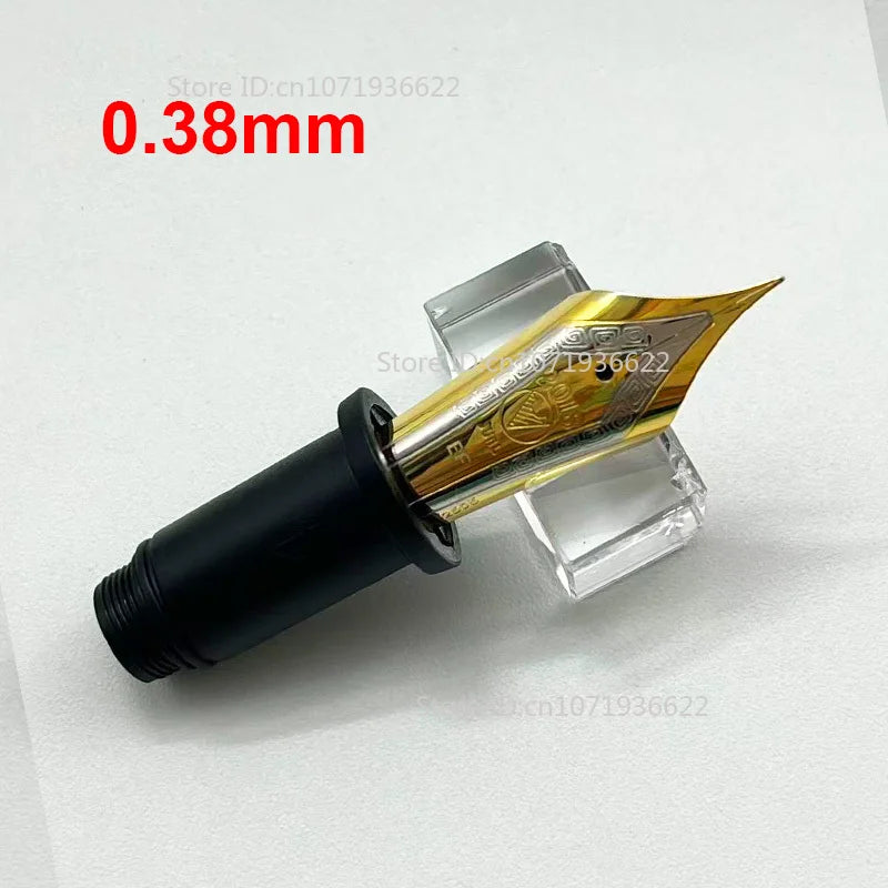 Smooth WingSung 630 Large N0.8 Iraurita White Gold EF/F/M/B Nib Grip Section For WingSung 630 Fountain Pen Accessories Gift
