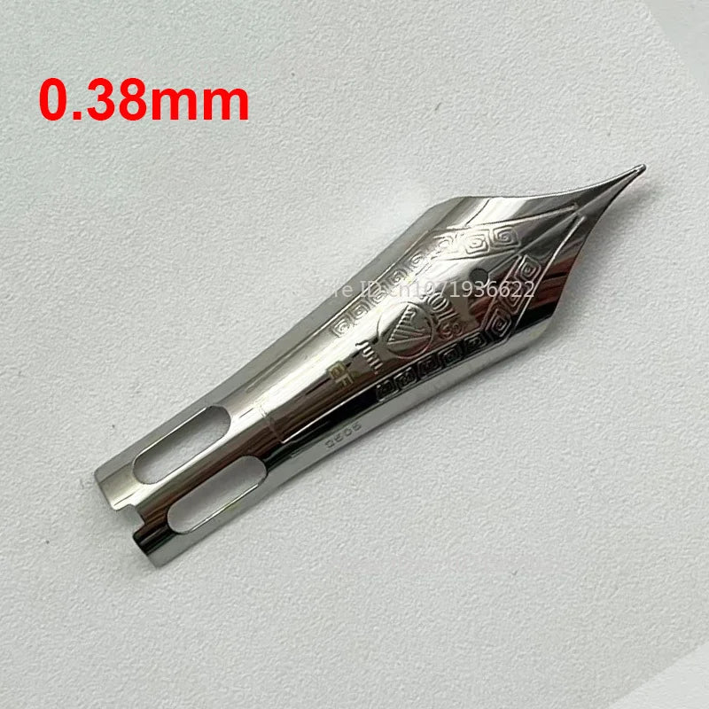 Smooth WingSung 630 Large N0.8 Iraurita White Gold EF/F/M/B Nib Grip Section For WingSung 630 Fountain Pen Accessories Gift