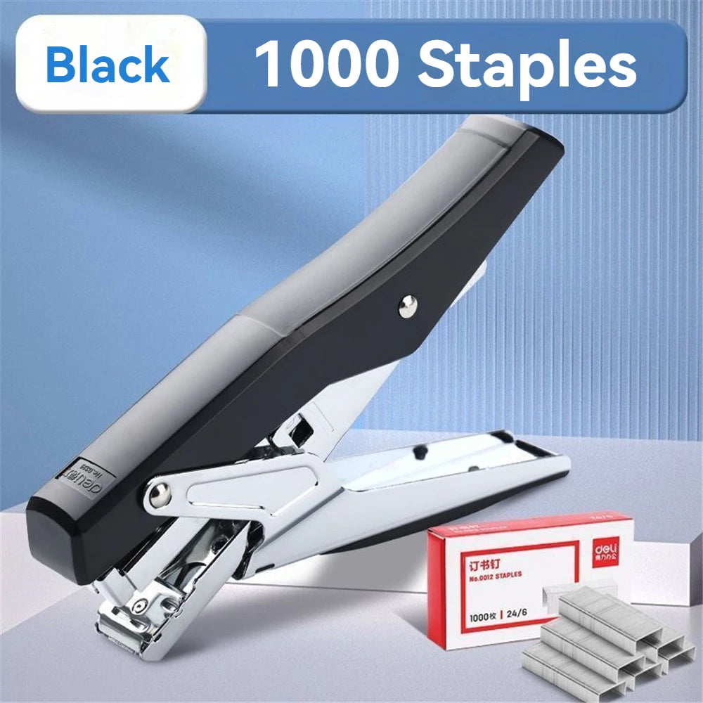 Effortless Plier Stapler with 1000 Staples,20 Sheet Capacity, Office Desk Stapler for Stapling Home School Warehouse Handmade