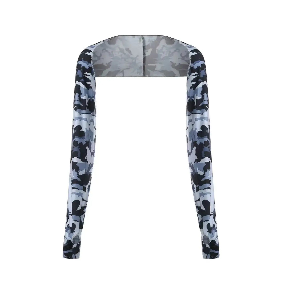 One-piece Ultra-thin Shawl Arm Sleeves Ice Silk Long Gloves Breathable Sun Protection Anti UV Hand Cover Warmer Outdoor Sports
