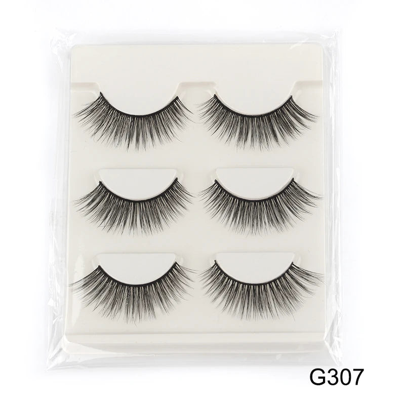 YSDO Natura Cat Eye Lashes 3/10 Pairs Faux 3d Mink Eyelashes Reusable Fake Eyelashes Tools Soft Wispy False Lashes maquillaje