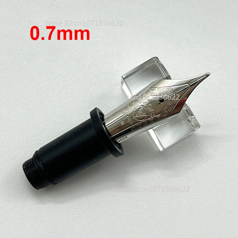 Smooth WingSung 630 Large N0.8 Iraurita White Gold EF/F/M/B Nib Grip Section For WingSung 630 Fountain Pen Accessories Gift