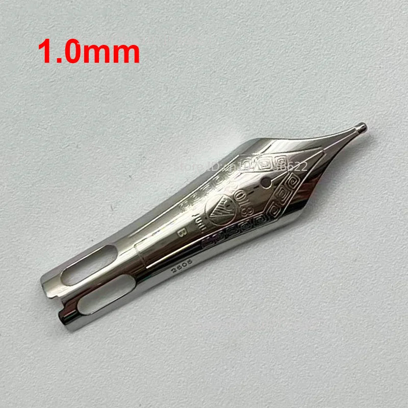 Smooth WingSung 630 Large N0.8 Iraurita White Gold EF/F/M/B Nib Grip Section For WingSung 630 Fountain Pen Accessories Gift