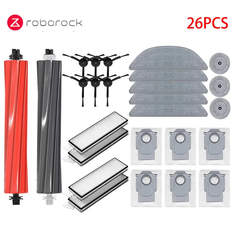Roborock S8 MaxV Ultra Accessories Robot Vacuum Cleaner Main Side Brush Hepa Filter Mop Dust Bags Spare Parts