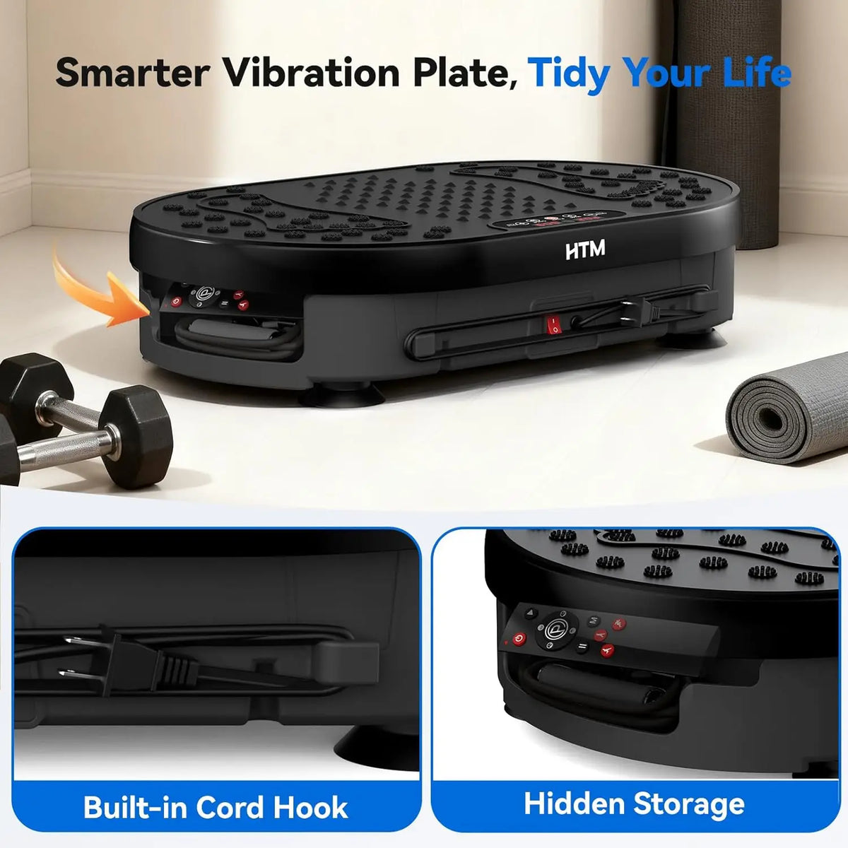 Vibration Plate 120 Speed Levels Whole Body Fat Shaker 120 Levels 9 Modes Portable Exercise Machine Muscle Toning Weight Loss