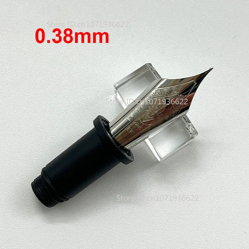 Smooth WingSung 630 Large N0.8 Iraurita White Gold EF/F/M/B Nib Grip Section For WingSung 630 Fountain Pen Accessories Gift