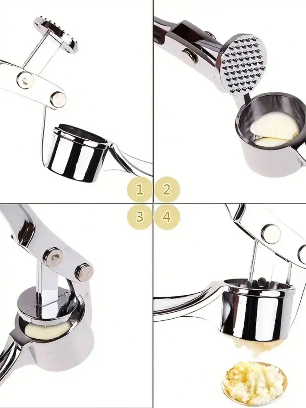 1pc, Garlic Press Washable Garlic Crusher Ginger Juicer Garlic Masher, Garlic Minver, Kitchen Supplies, Kitchen Gadgets