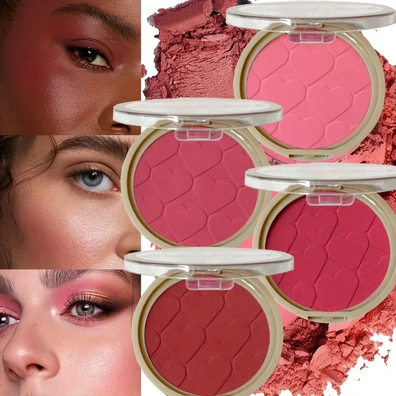 4-Color 3D relief mist Color blush natural tender delicate hold makeup low saturation female blush cream