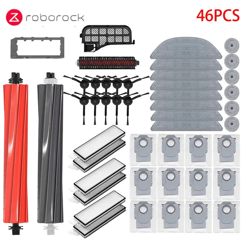Roborock S8 MaxV Ultra Accessories Robot Vacuum Cleaner Main Side Brush Hepa Filter Mop Dust Bags Spare Parts