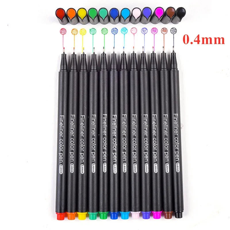 Manga Black Fineliner Marker Pens Art Supplies Waterproof Sketching Sakura Pigma Micron Pens Pigment Liner Japanese Stationery