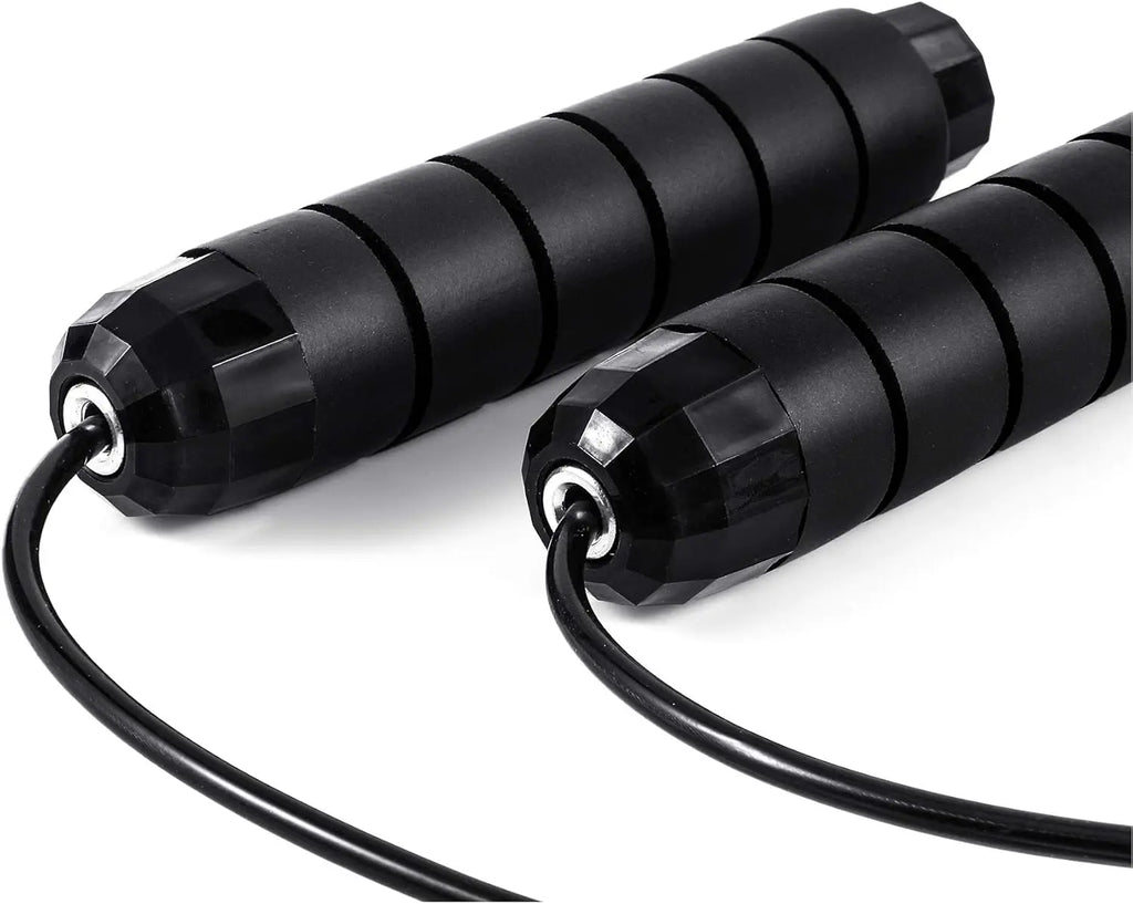 Adjustable Tangle-Free Jump Rope with Ball Bearings for Exercise and Fitness at Home, Gym, or School