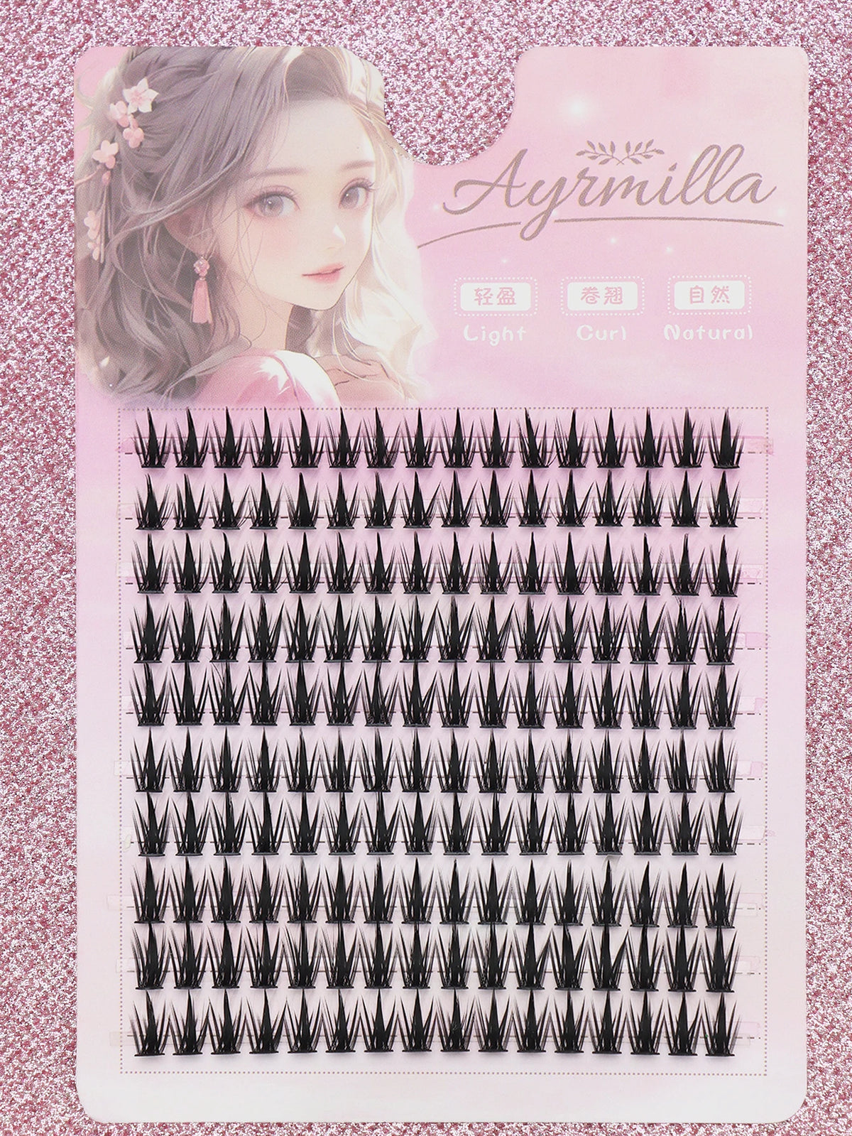 80 cluster Brown Fox Eye Tail False Eyelash wedding party and dates eyelashes  for daily makeup