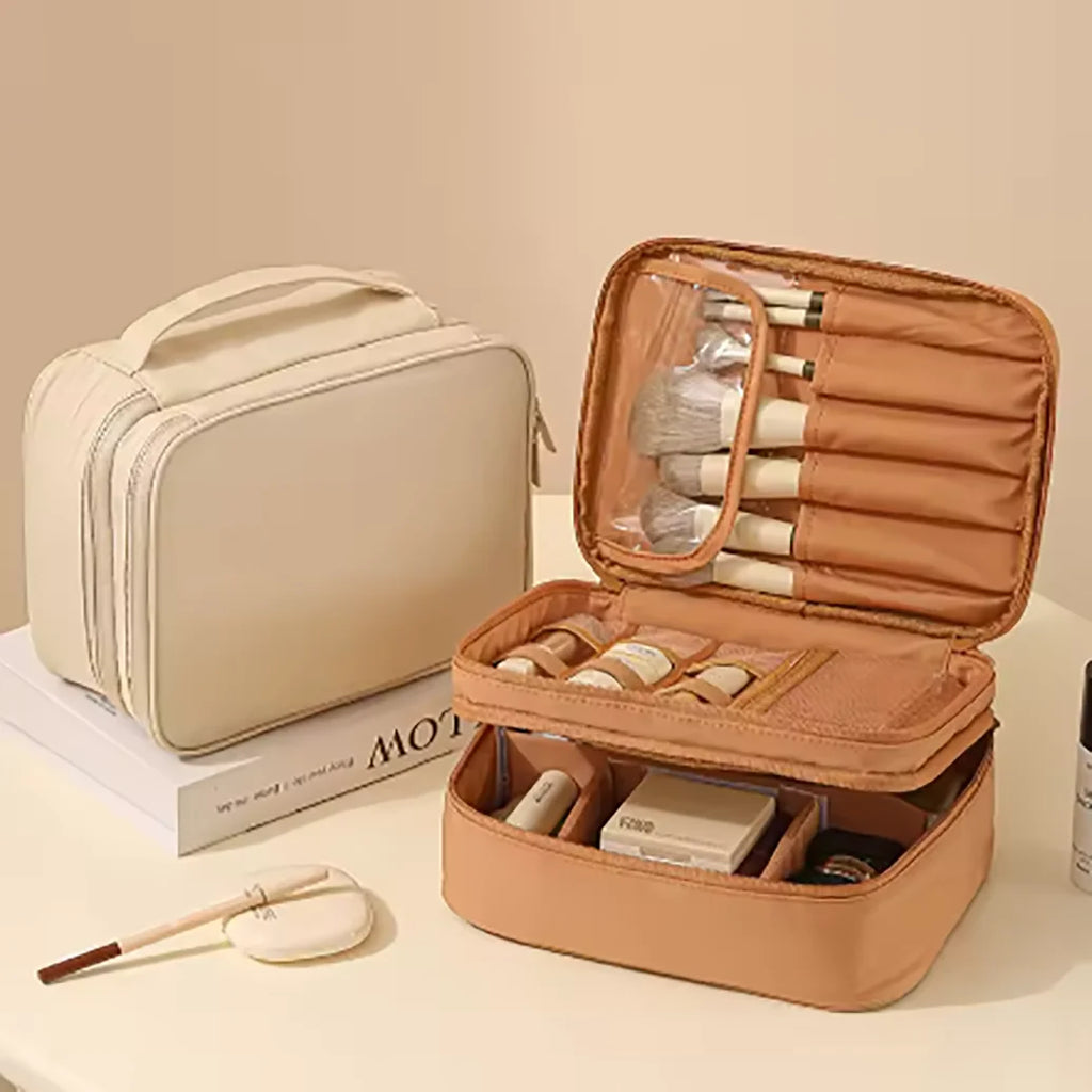 Thickened Oxford Cloth Material, Single or Double-Layer, Unisex, Fashionable Toiletry and Makeup Bag, Suitable for Travel, Vacation, Business Trips, Daily Outings, Convenient and Multifunctional Toiletry and Makeup Bag, Store
