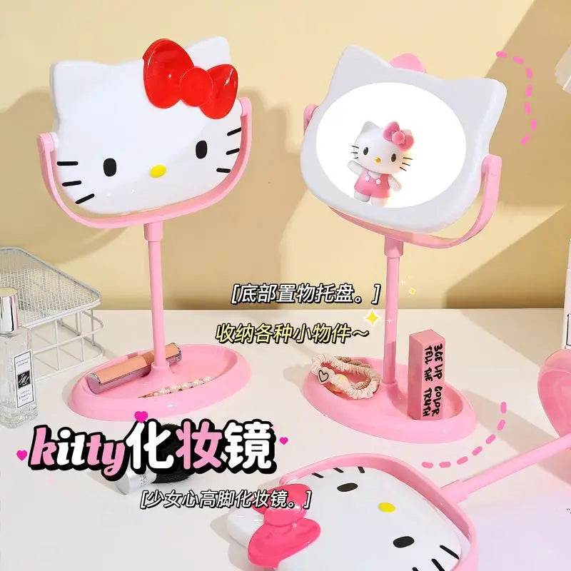 helloKitty Creative makeup mirror dressing mirror princess style, cute for children tabletop cartoon mirror for dressing table