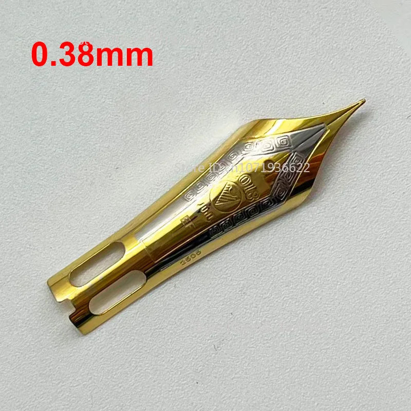 Smooth WingSung 630 Large N0.8 Iraurita White Gold EF/F/M/B Nib Grip Section For WingSung 630 Fountain Pen Accessories Gift