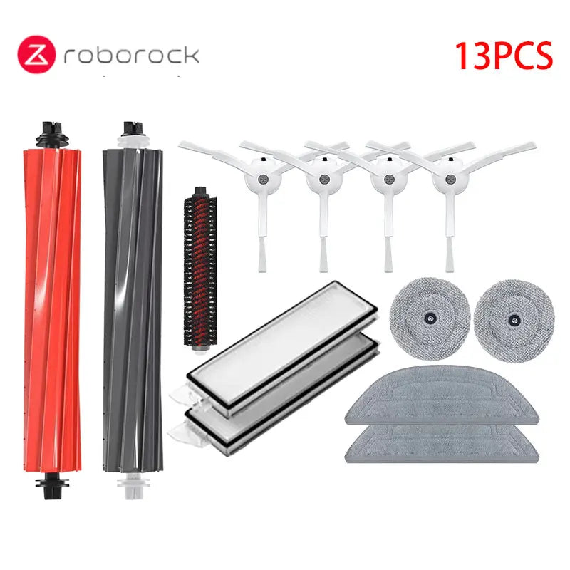 Roborock S8 MaxV Ultra Accessories Robot Vacuum Cleaner Main Side Brush Hepa Filter Mop Dust Bags Spare Parts