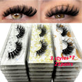 New 21Pairs Natural Fluffy volume False Eyelashes Dramatic Thick 3D Mink Lashes Extension Makeup Lashes Wholesale Cílios In Bulk