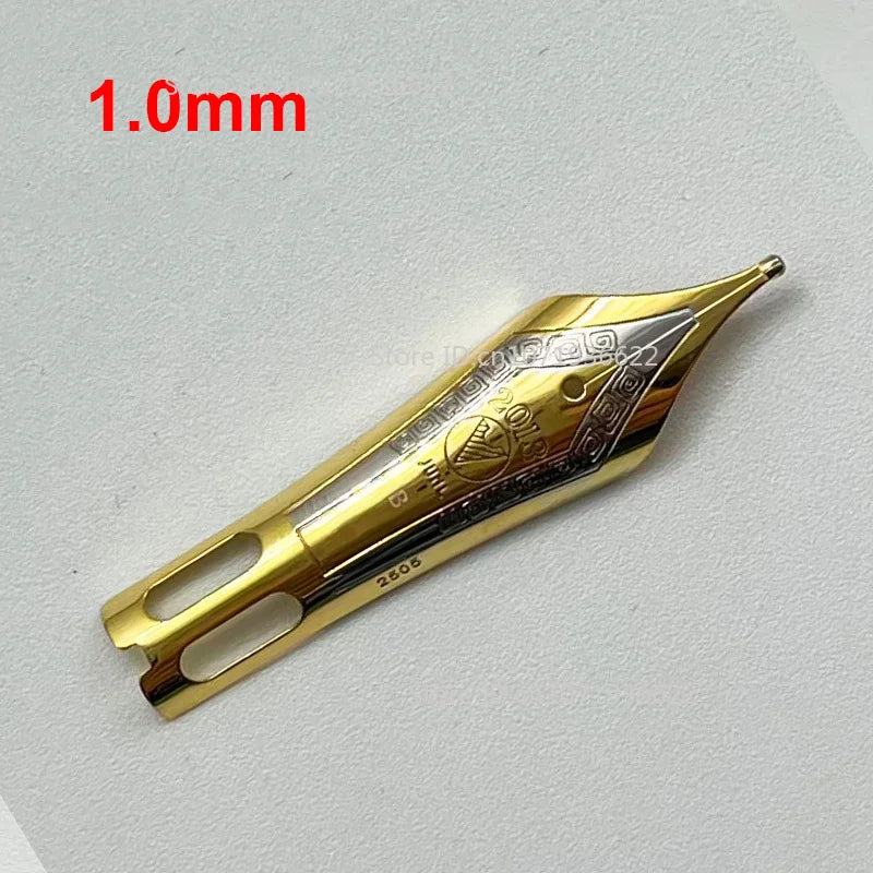 Smooth WingSung 630 Large N0.8 Iraurita White Gold EF/F/M/B Nib Grip Section For WingSung 630 Fountain Pen Accessories Gift