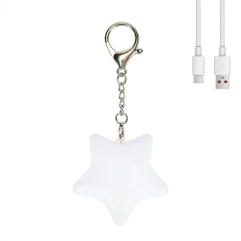 1/2PCS Purse Heart LED Light Handbag Lamp Automatic Motion Activated Purse Heart Shaped Night Light for Women Bah Purse Charm