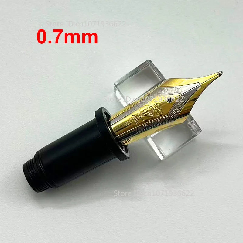 Smooth WingSung 630 Large N0.8 Iraurita White Gold EF/F/M/B Nib Grip Section For WingSung 630 Fountain Pen Accessories Gift